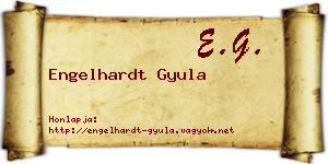 Engelhardt Gyula névjegykártya